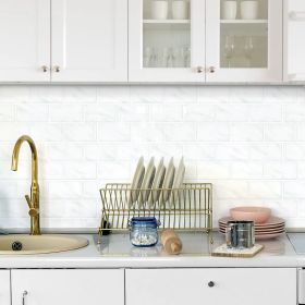 10pcs, Self-Adhesive Tiles 12x12 Inch Vintage 3D Self-Adhesive Backsplash Wall Tiles - High Temperature Resistant Wall Tiles,  For Kitchen, Bathr (Option: 1)