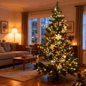 Lighted Birch Garland, 7.87ft 144 LED Warm White Lights With 8 Modes, Remote & Timer, IP45 Waterproof Flexible Branches For Home Decor (Option: Defaulttitle)